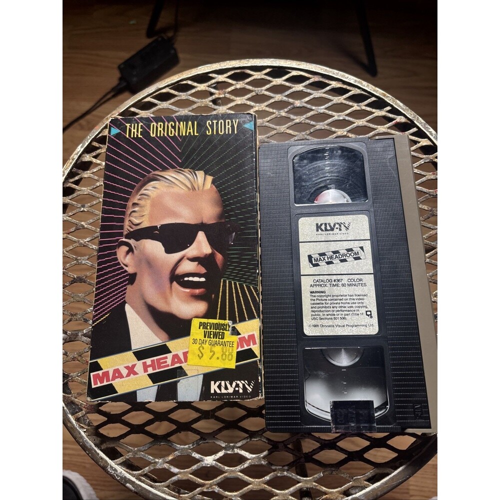 Max Headroom The Original Story VHS 1985 KLV-TV Karl Lorimar Video